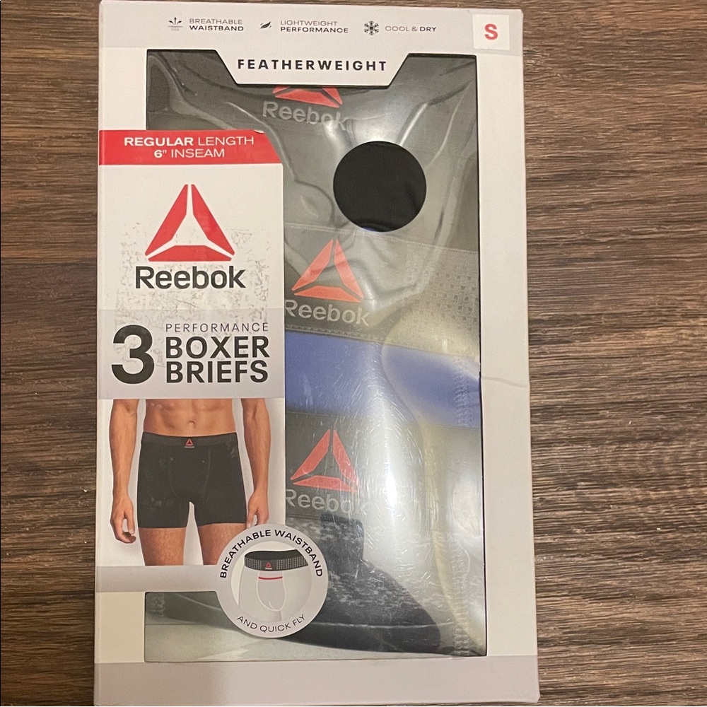 Reebok Black and Blue Boxer Briefs